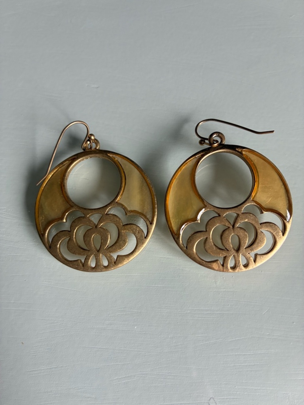 Bohemian Lia Sophia Round French Hook Earrings - Picture 5 of 8